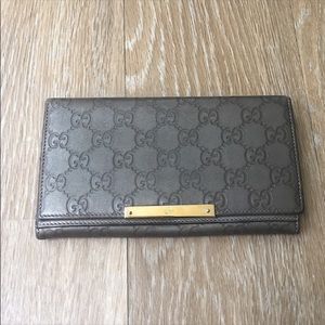 Gucci Leather Long Wallet